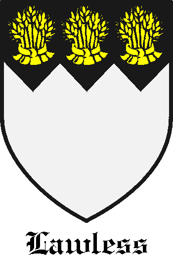 LAWLESS family crest LAWLESS family crest