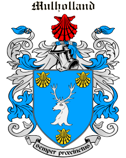 MULHOLLAND family crest MULHOLLAND family crest