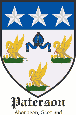 Paterson family crest Paterson family crest