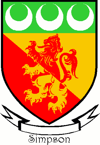 SIMPSON family crest