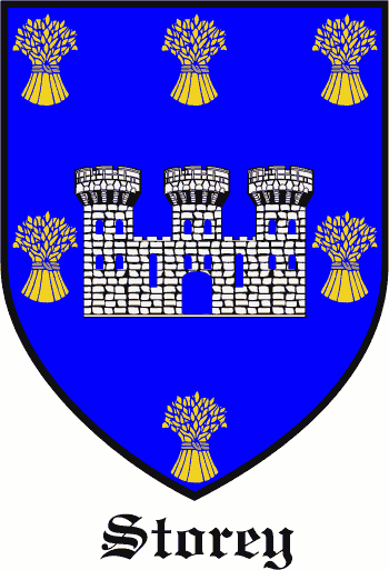 STOREY family crest STOREY family crest