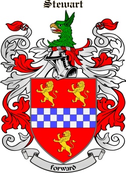 Stuart family crest Stuart family crest